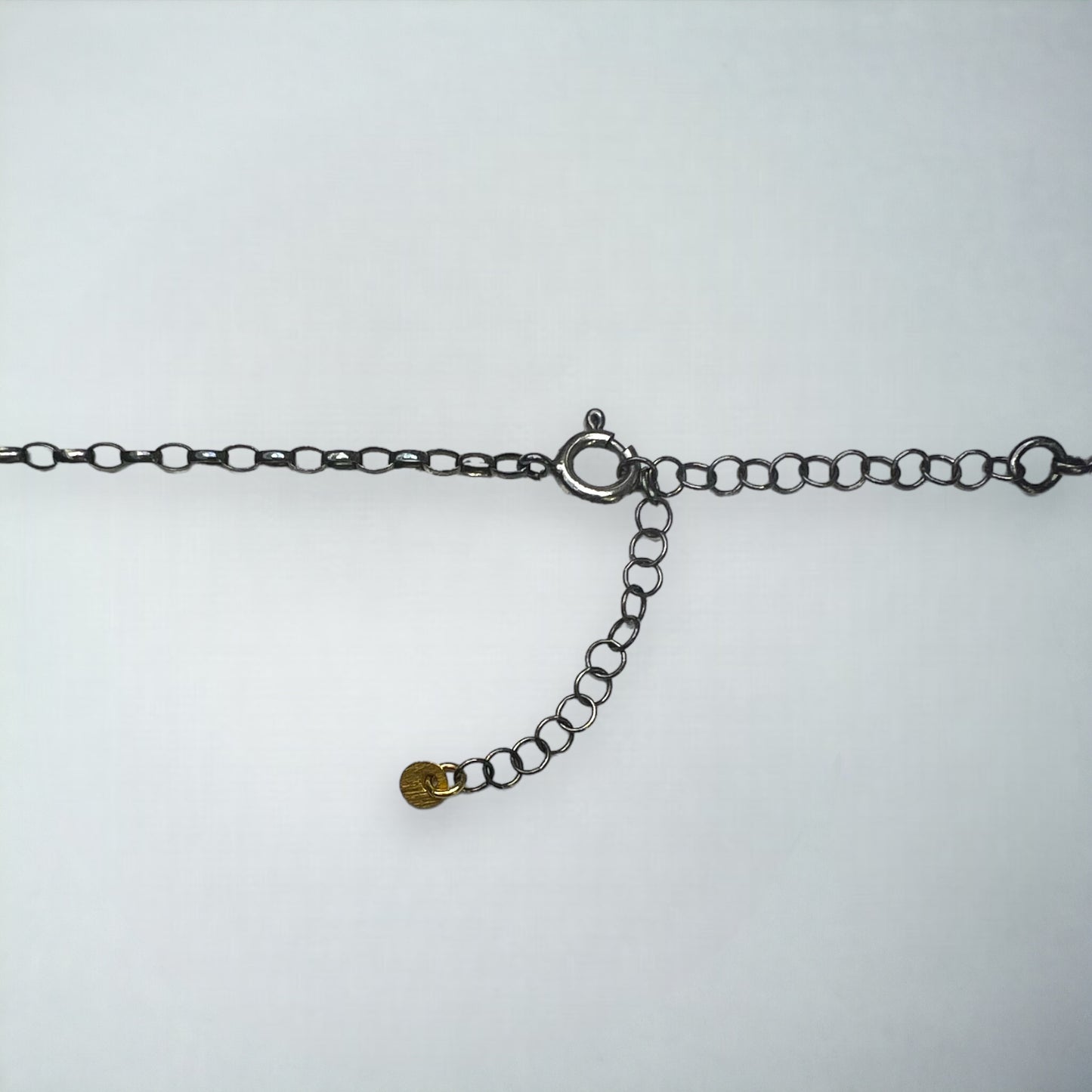 Naszyjnik z Labradorytem i Srebrną Monetą